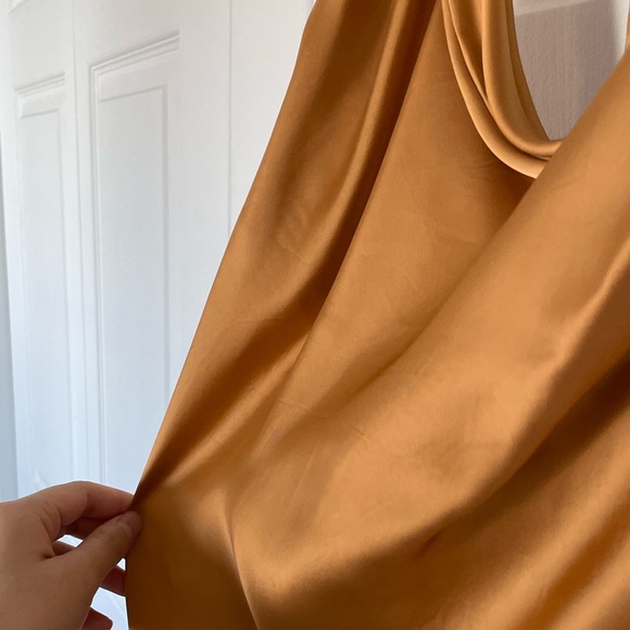 New Aritzia Cowl Neck Diamante Dress - Picture 7 of 10